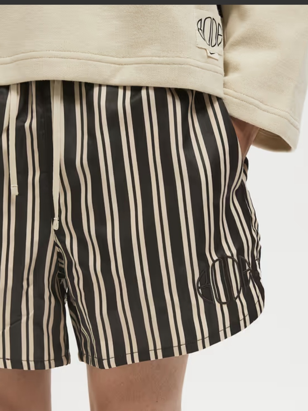 Nike X Bode Scrimmage Shorts in Ecru /Shadow Brown Colorway, size Medium